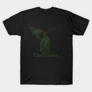 ASCii Sancta Maria - Ave Electronica (Green) T-Shirt